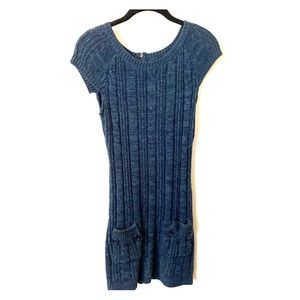 Glimmer Blue Sweater Dress